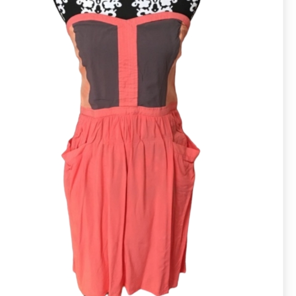 Xhilaration Strapless Sweetheart Neckline With Pockets Halter Dress - Picture 3 of 10